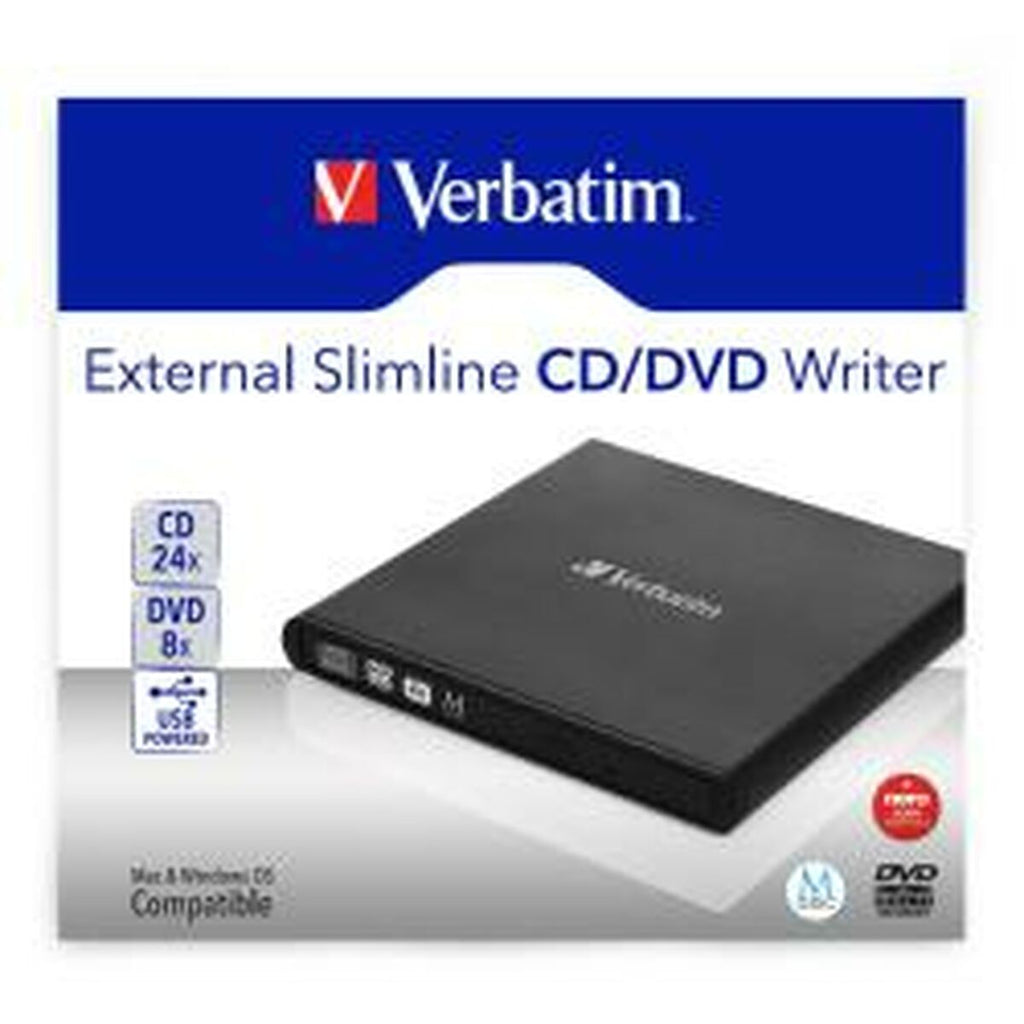 External Recorder Verbatim Slimline CD/DVD 24x-0