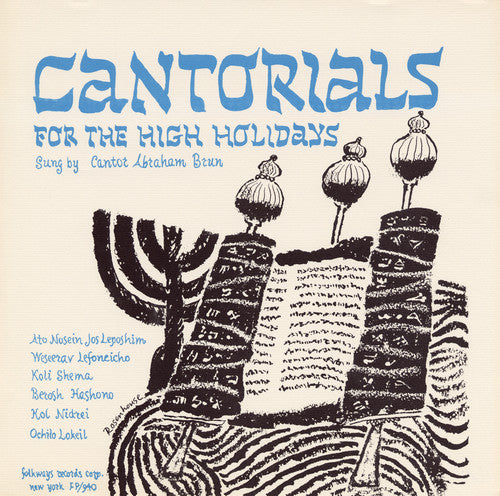 Abraham Brun - Cantorials High Holidays: Roshashona Yom Kippur Music CD
