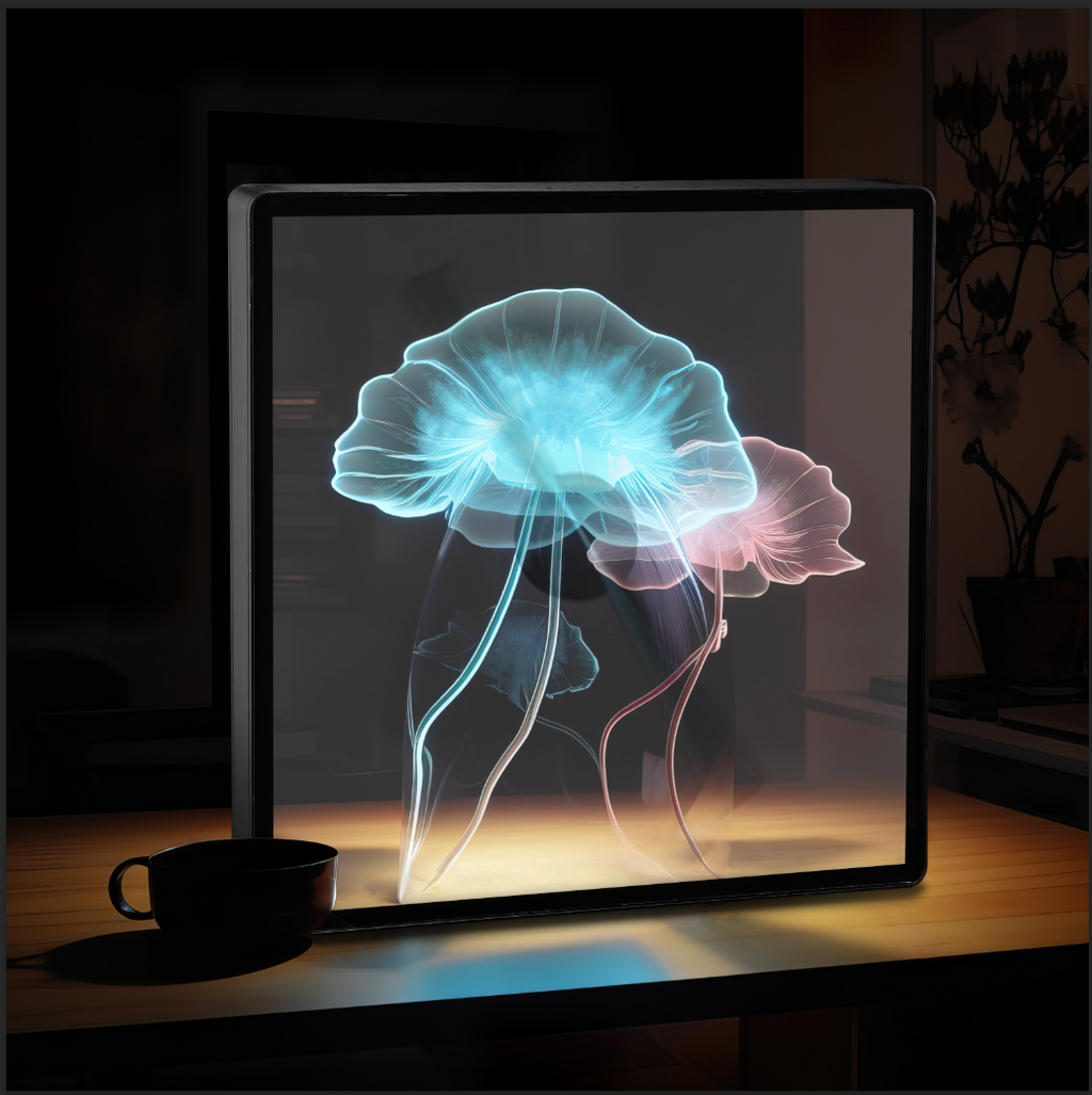 3D Hologram LED Fan With Frame-3