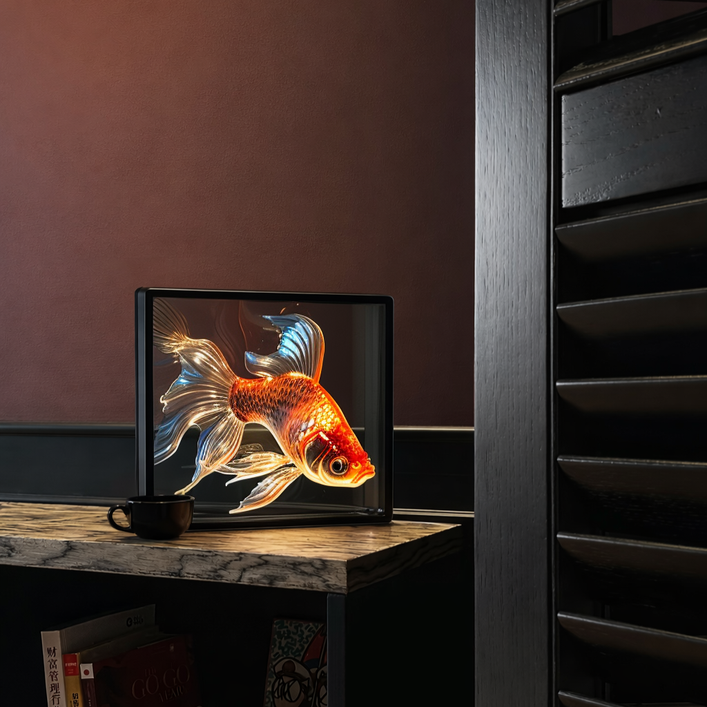 3D Hologram LED Fan With Frame-1