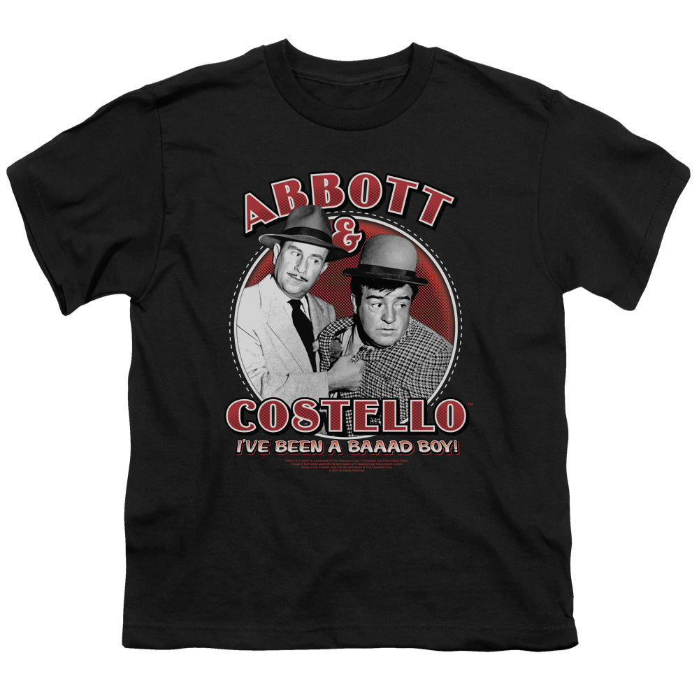 Abbott & Costello Bad Boy Kids Youth T Shirt Black Officially Licensed