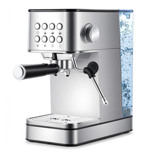 Premium Ice and Coffee Duo CNN-Acclaimed Nugget Ice Maker and 20-Bar Stainless Espresso Machine-2