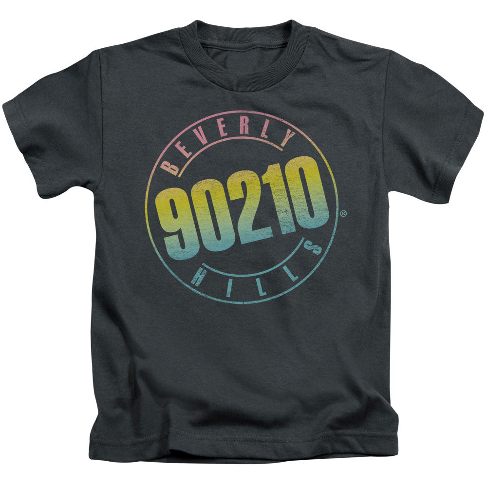 90210 Color Blend Logo Juvenile Kids Youth T Shirt Charcoal Officially Licensed