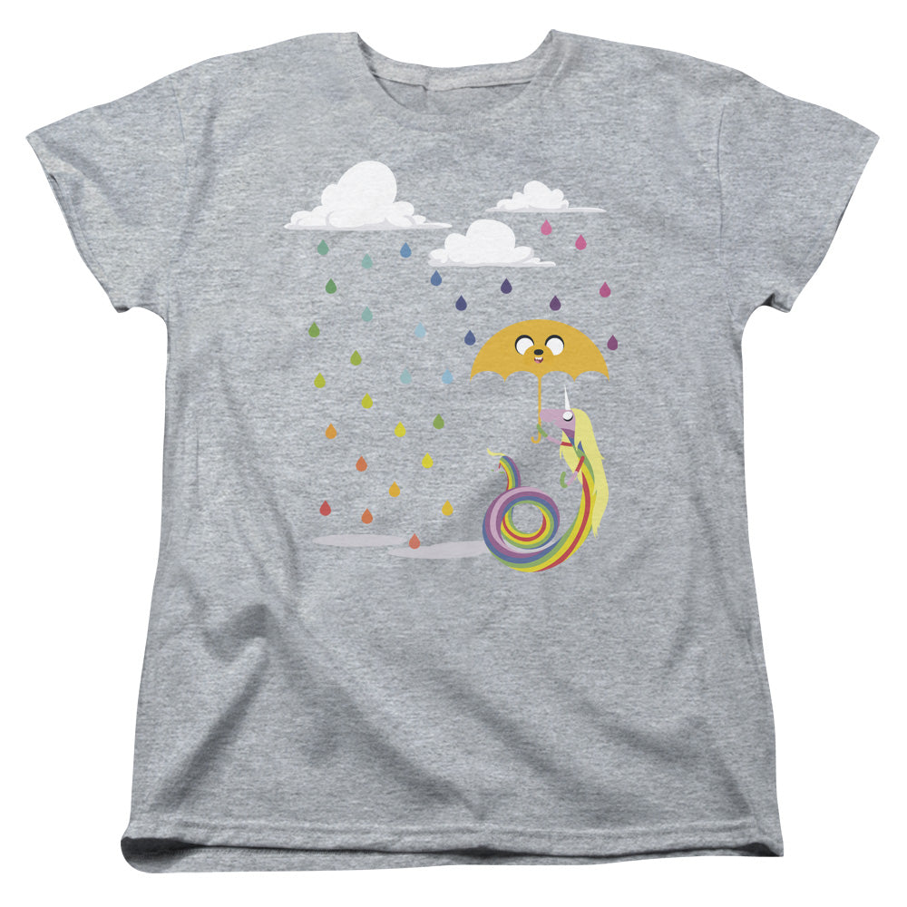 Adventure Time Lady in the Rain Womens T Shirt Athletic Heather Officially Licensed