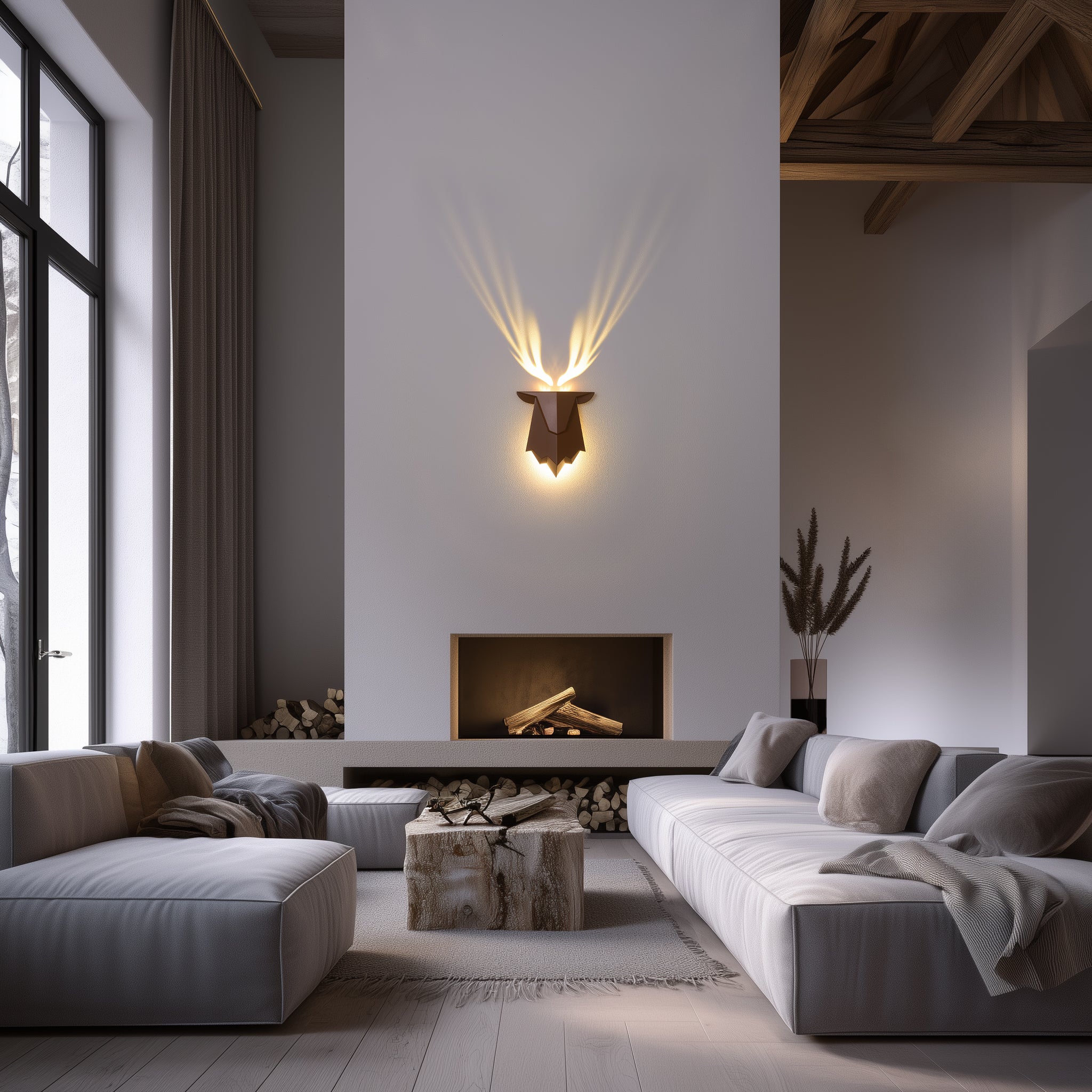Elk Wall Lamp, Creative Projection Lamp-2