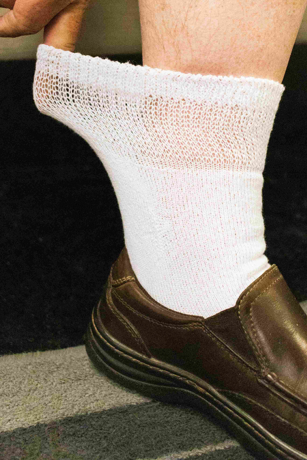 Men's Cotton Diabetic Ankle Socks (6 Pair)
