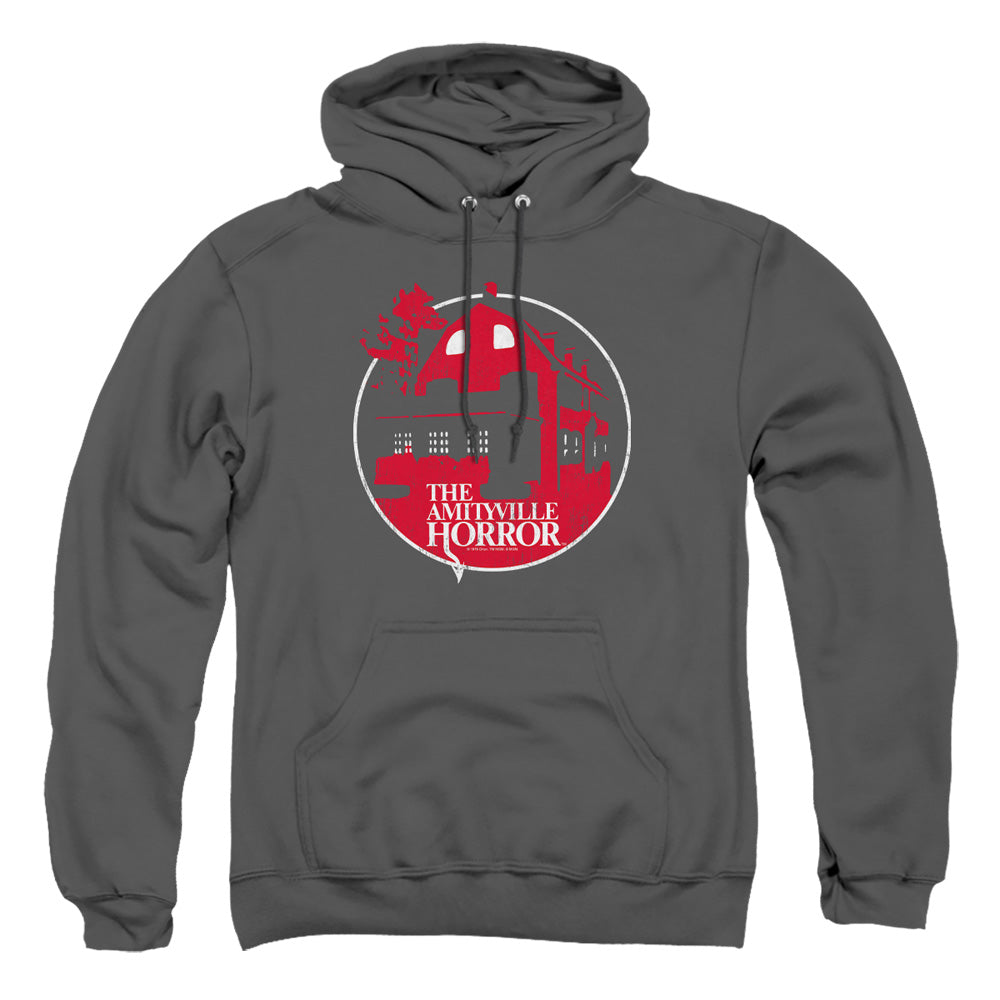 Amityville Horror Red House Mens Hoodie Charcoal Officially Licensed