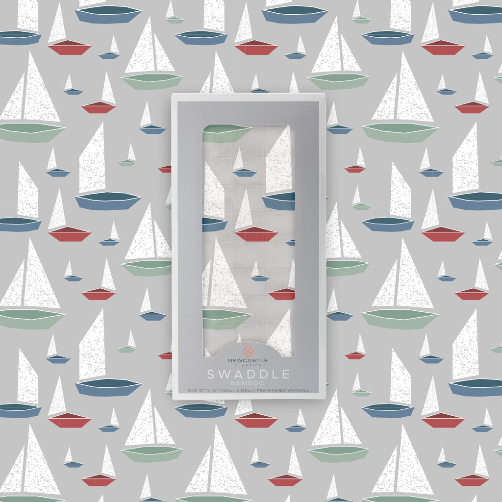 Marina Sailboats Bamboo Swaddle-4