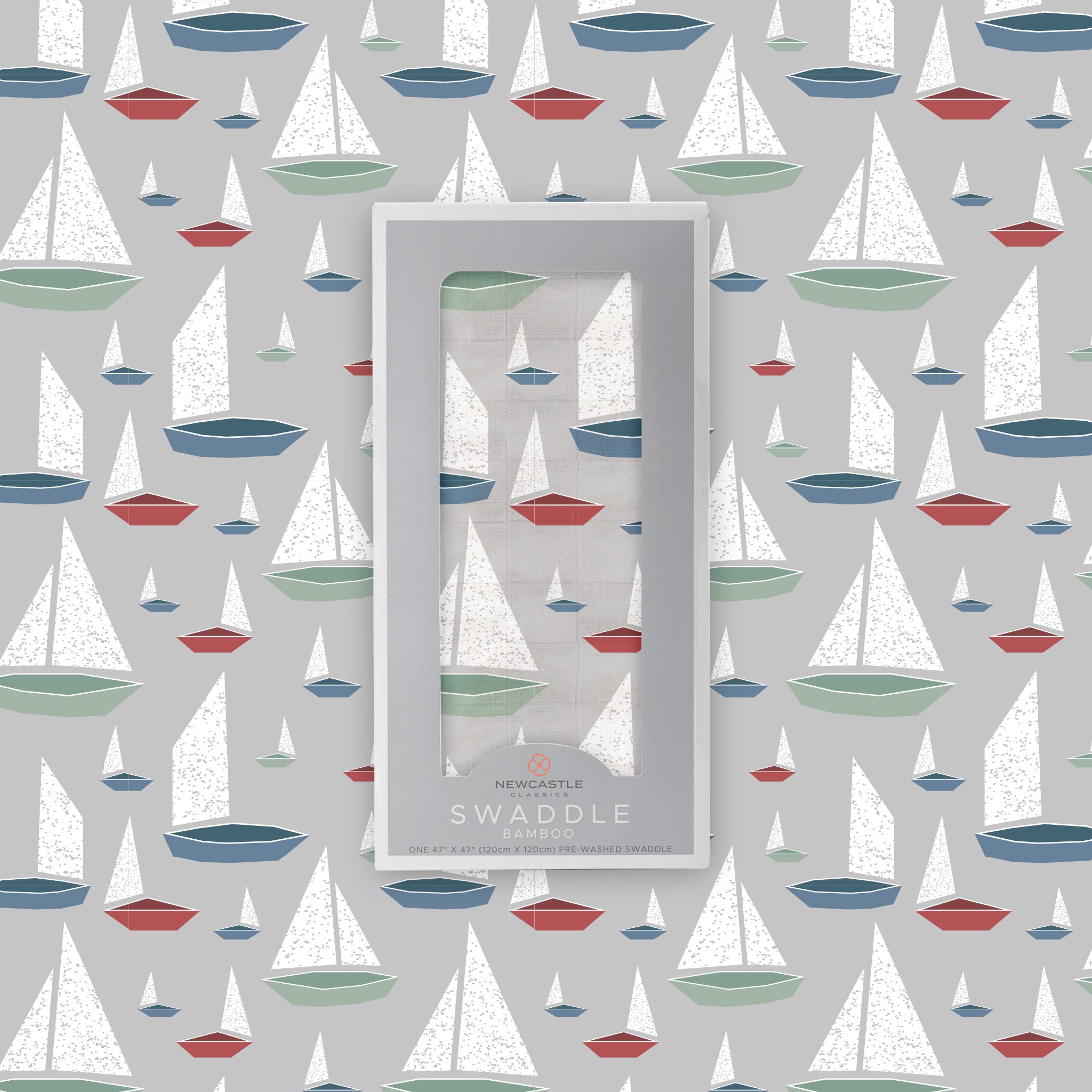 Marina Sailboats Bamboo Swaddle-4