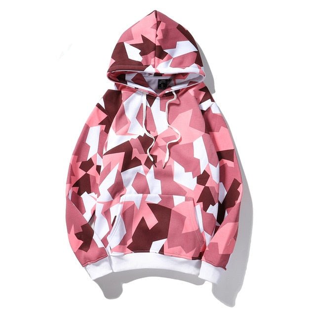 Camouflage Hooded Sweatshirts Fashion Mens Streetwear Hip Hop Skateboard Fleece Hoodies  Autumn Casual Camo-6