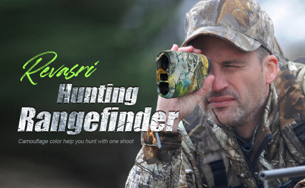1000 Yard Laser Rangefinder Hunting Golf Range Finder 6.5X Rechargeable