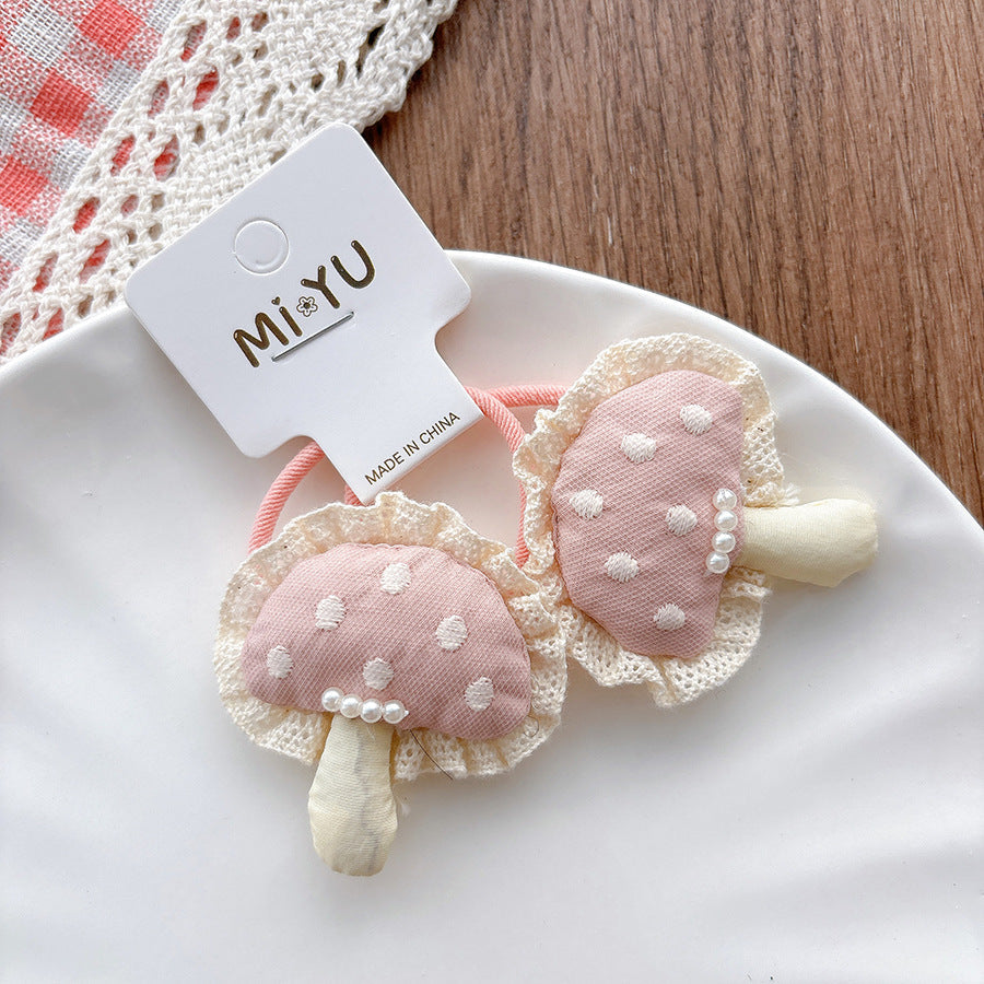 Collection of 2 Fruits Pattern Decorated Hair Clips and Hair Ties-2
