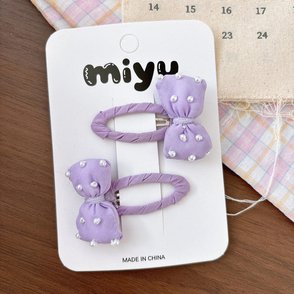 MyKids-USA® Collection of Beaded Hair Clips-2